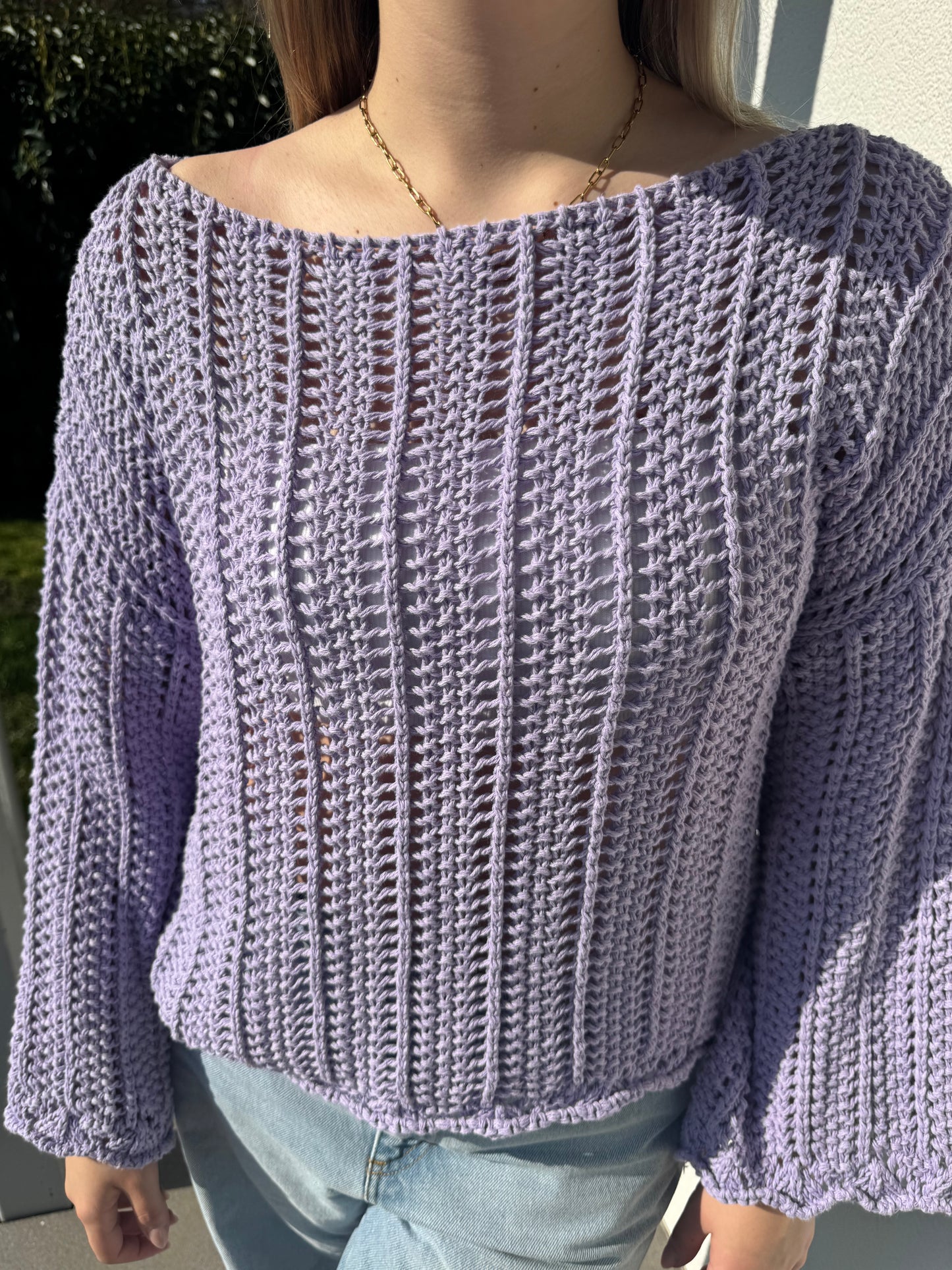 Häkelpullover Mala flieder