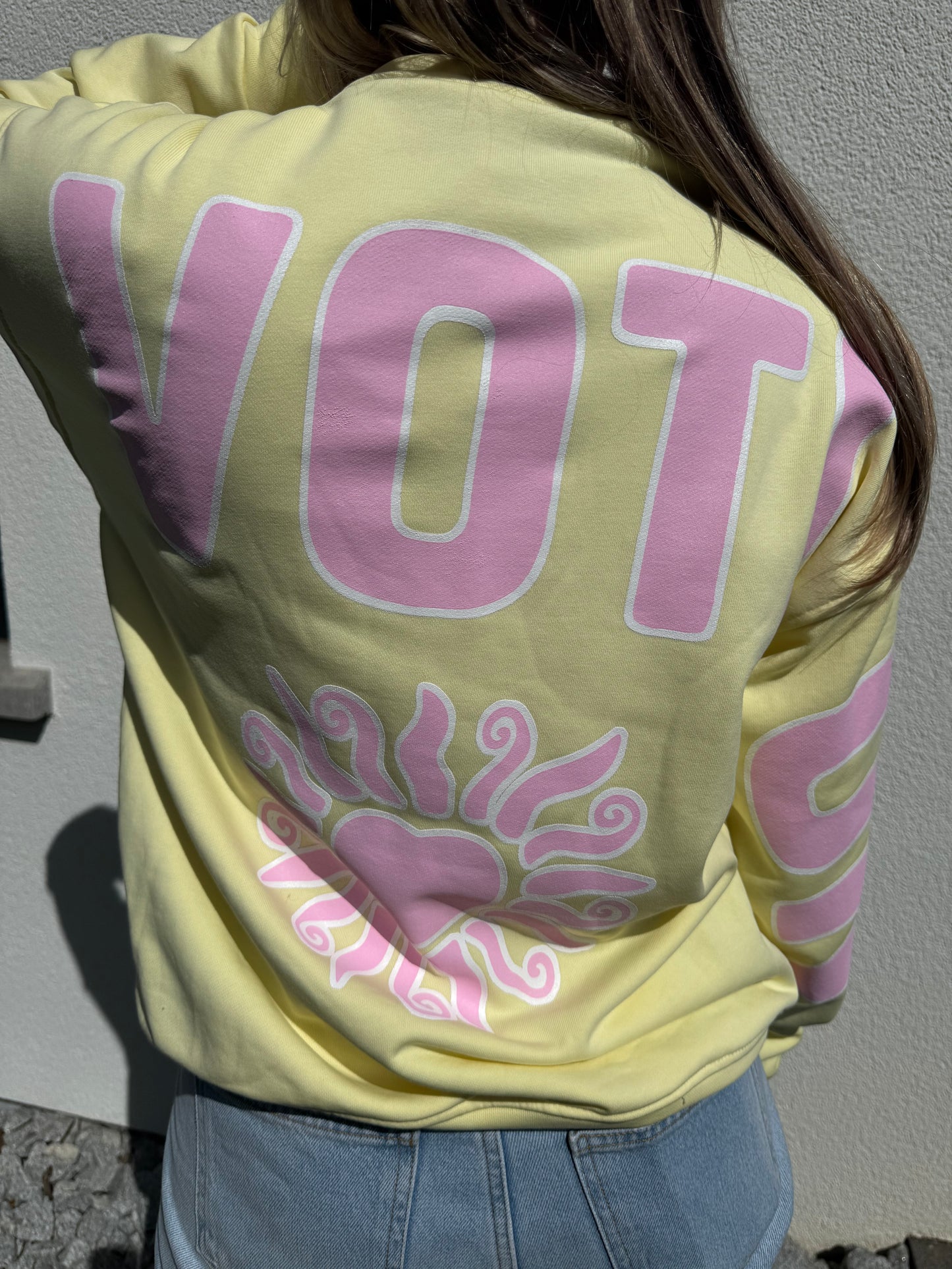 Sweatshirt "Devotion" gelb
