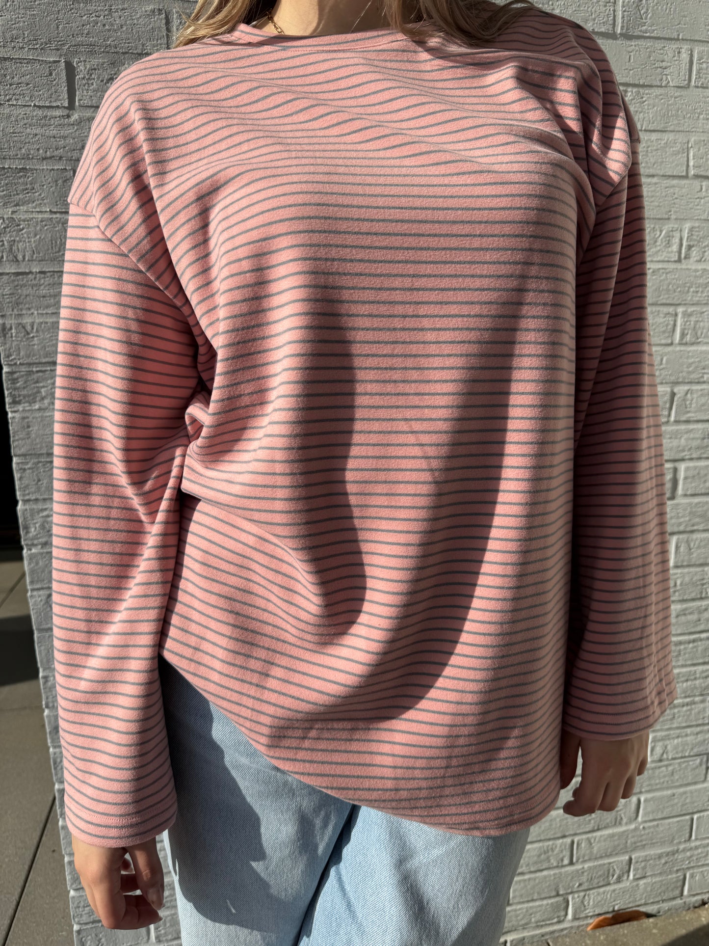 Super Soft Langarmshirt rosa/blau
