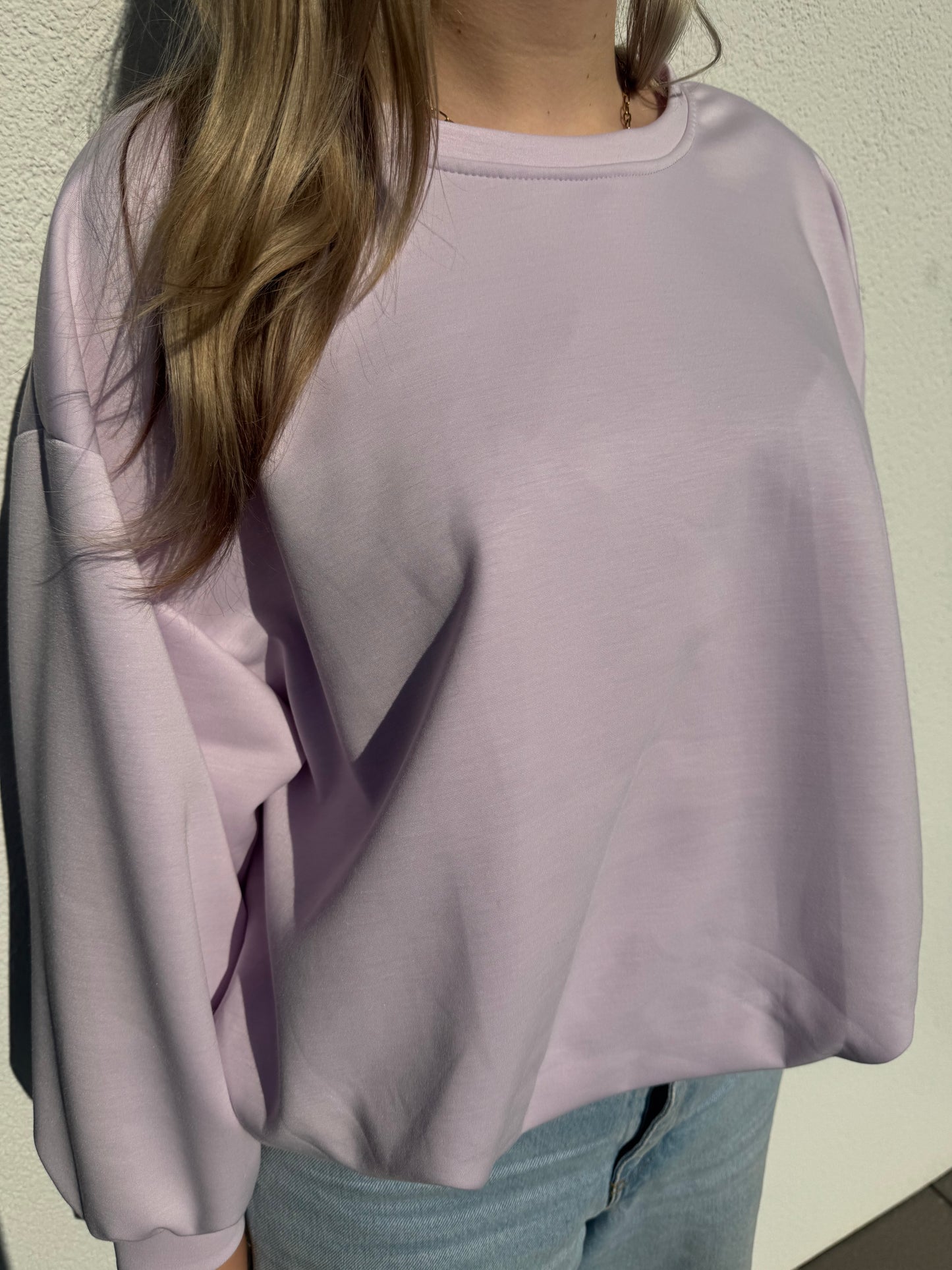 Sweatshirt Butterstoff flieder