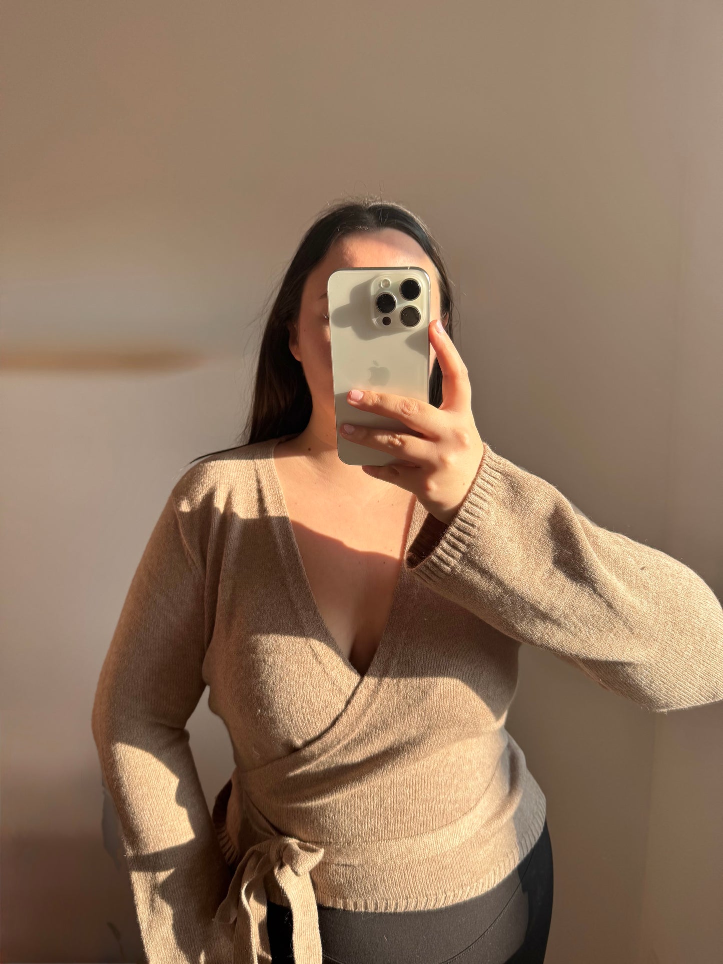 Lounge Wickel Pullover taupe