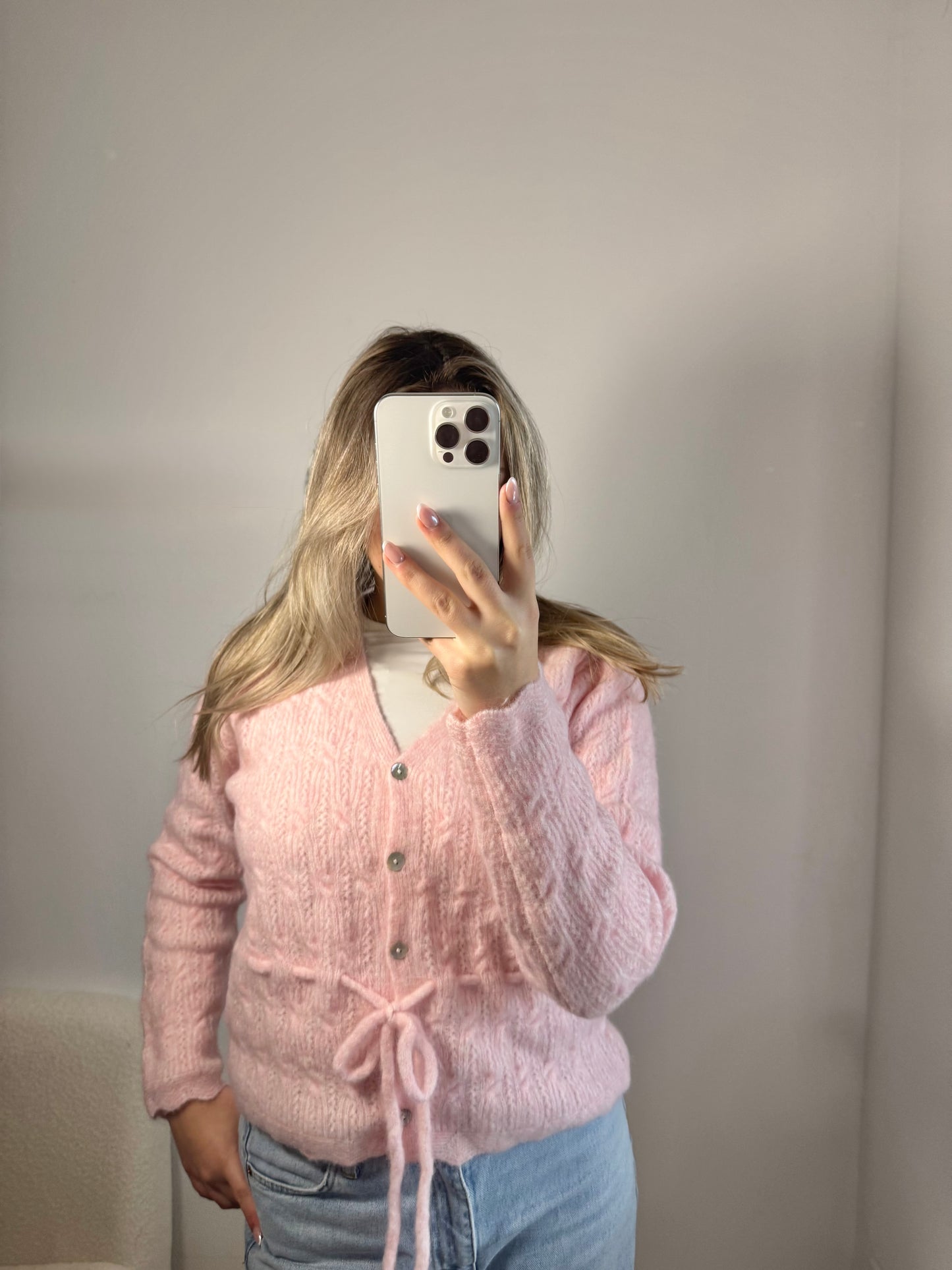 Strickjacke Süßi rosa