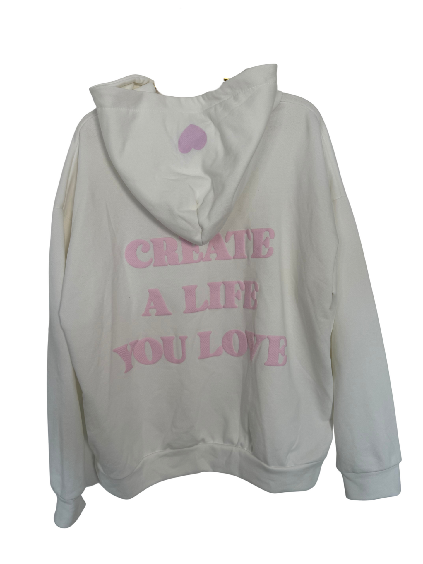 Hoodie weiß Love