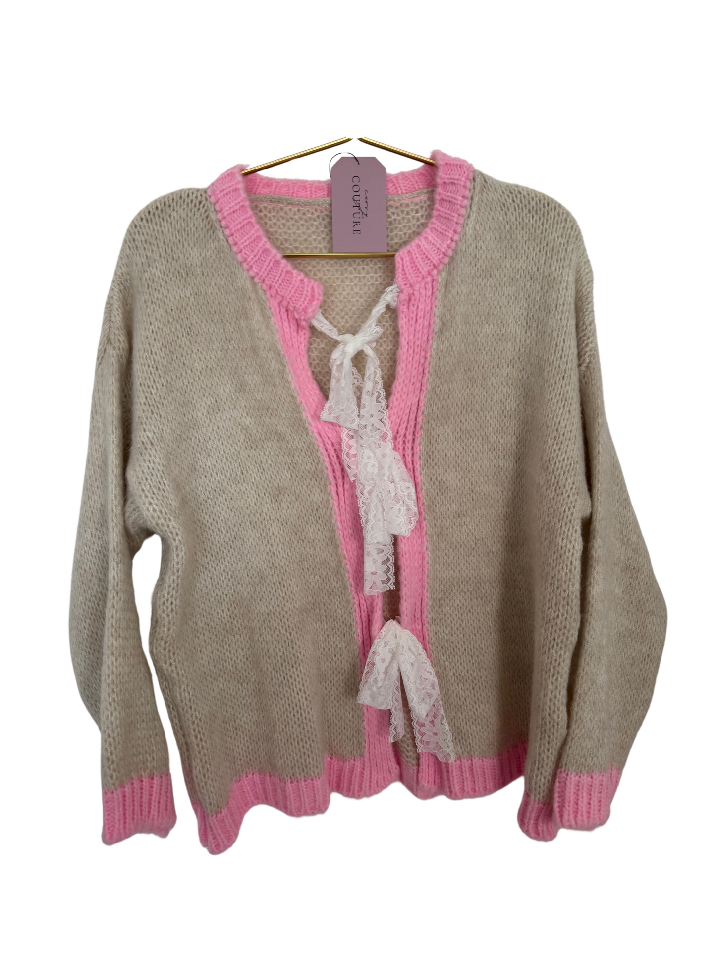 Cardi mit Spitze