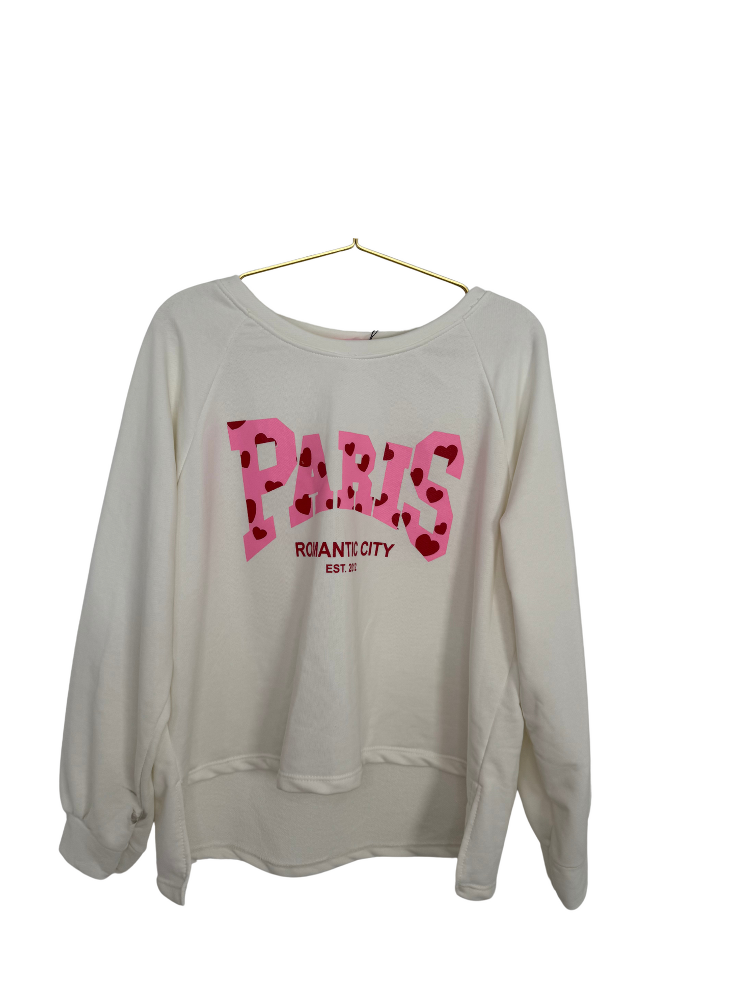 Sweatshirt Paris Herzchen
