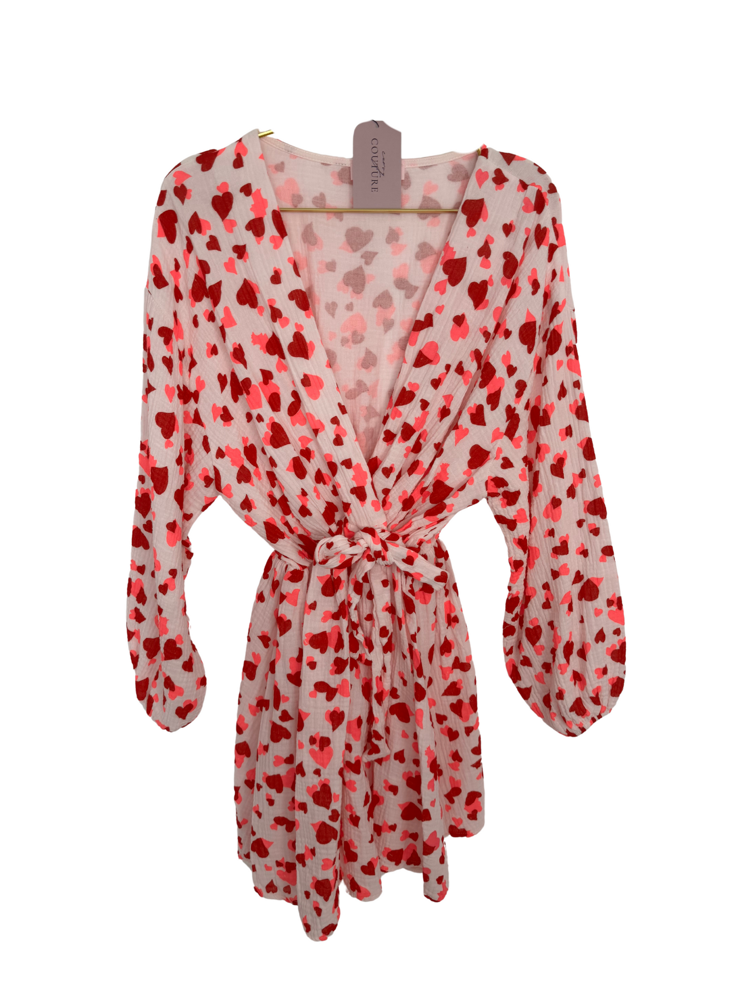 Musselin Kleid mit Herzchen