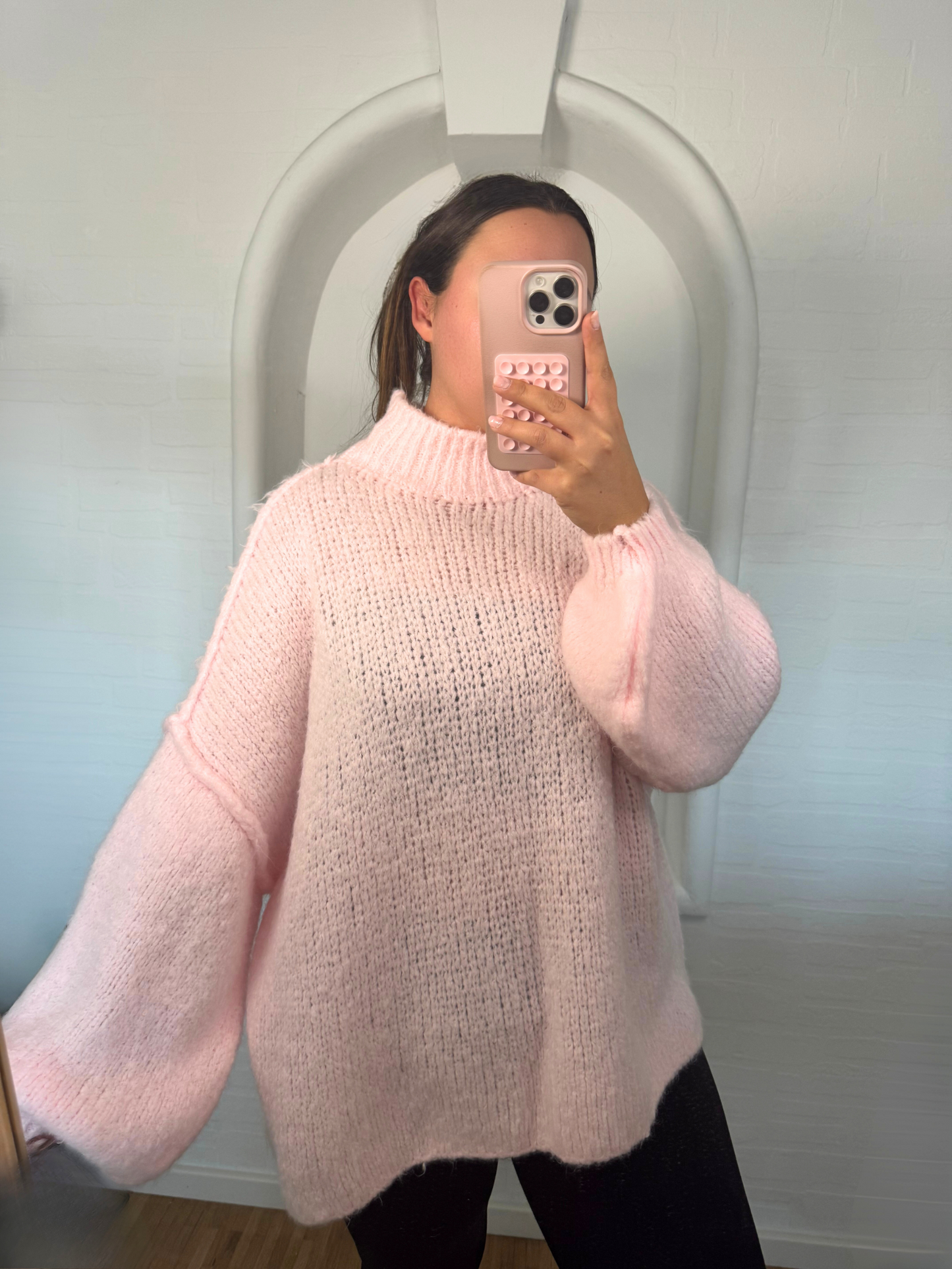 Kuschel Pulli hellrosa
