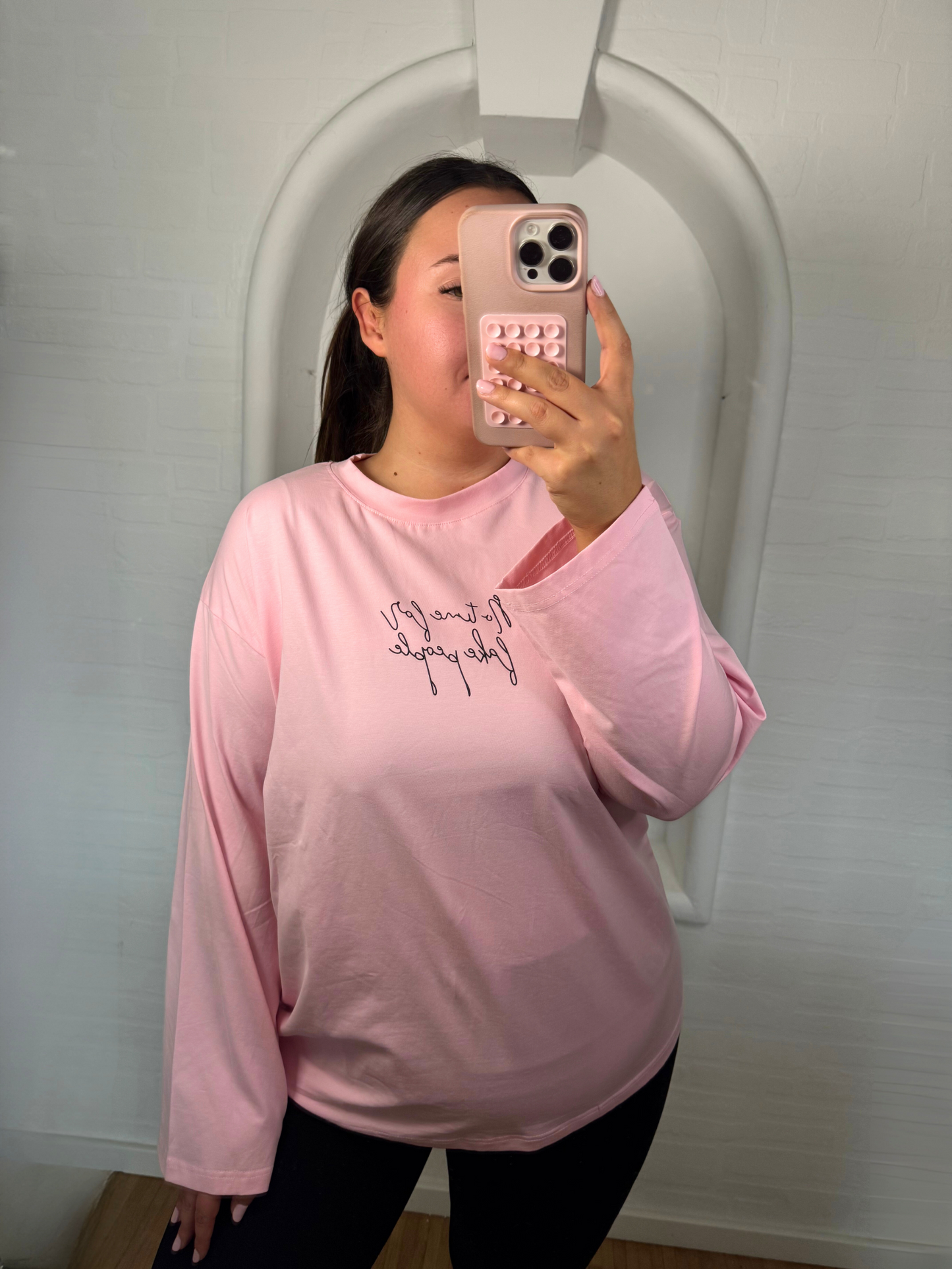 Oversize Statement Shirt rosa