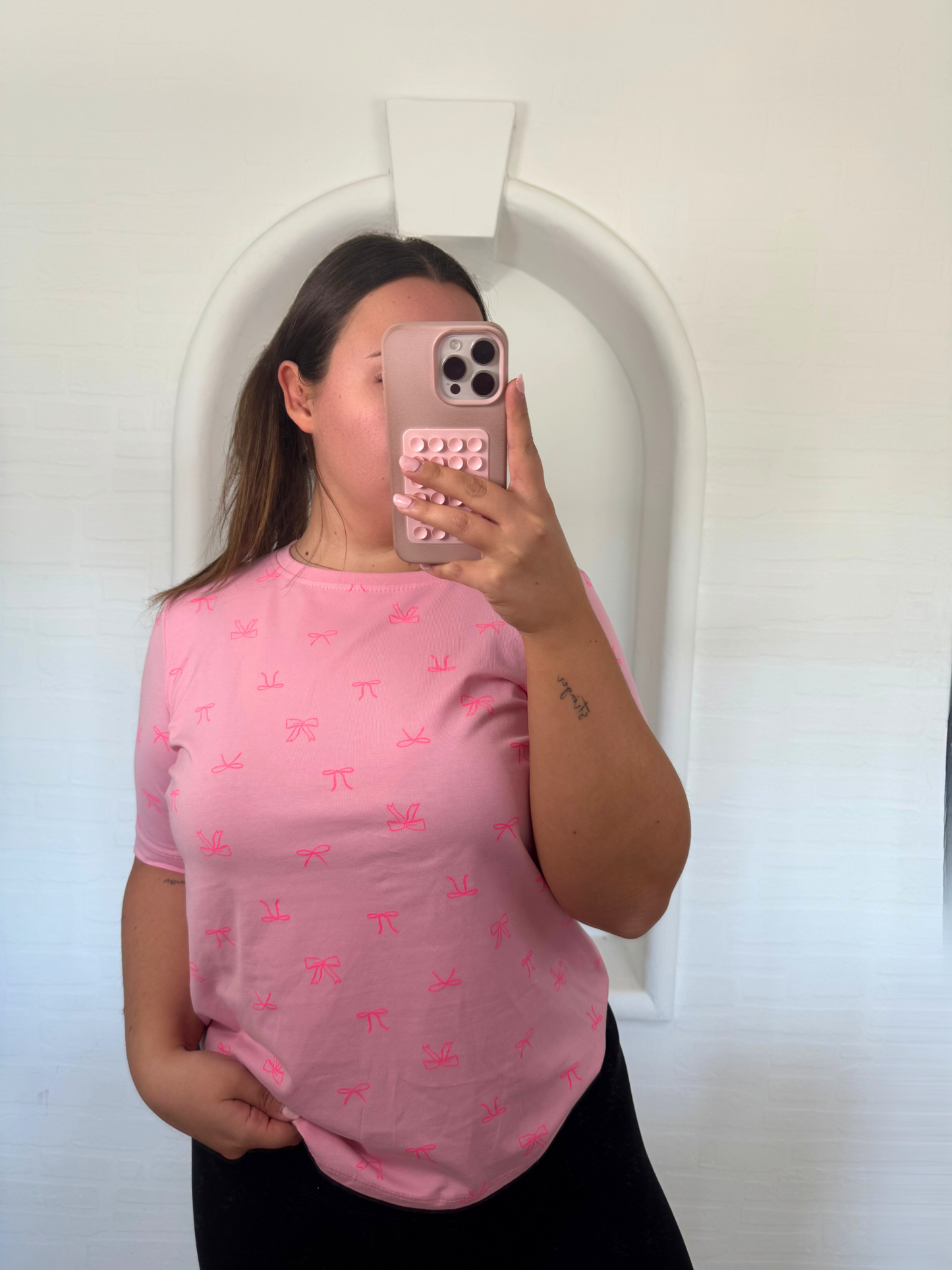 Tshirt rosa mit Schleifen