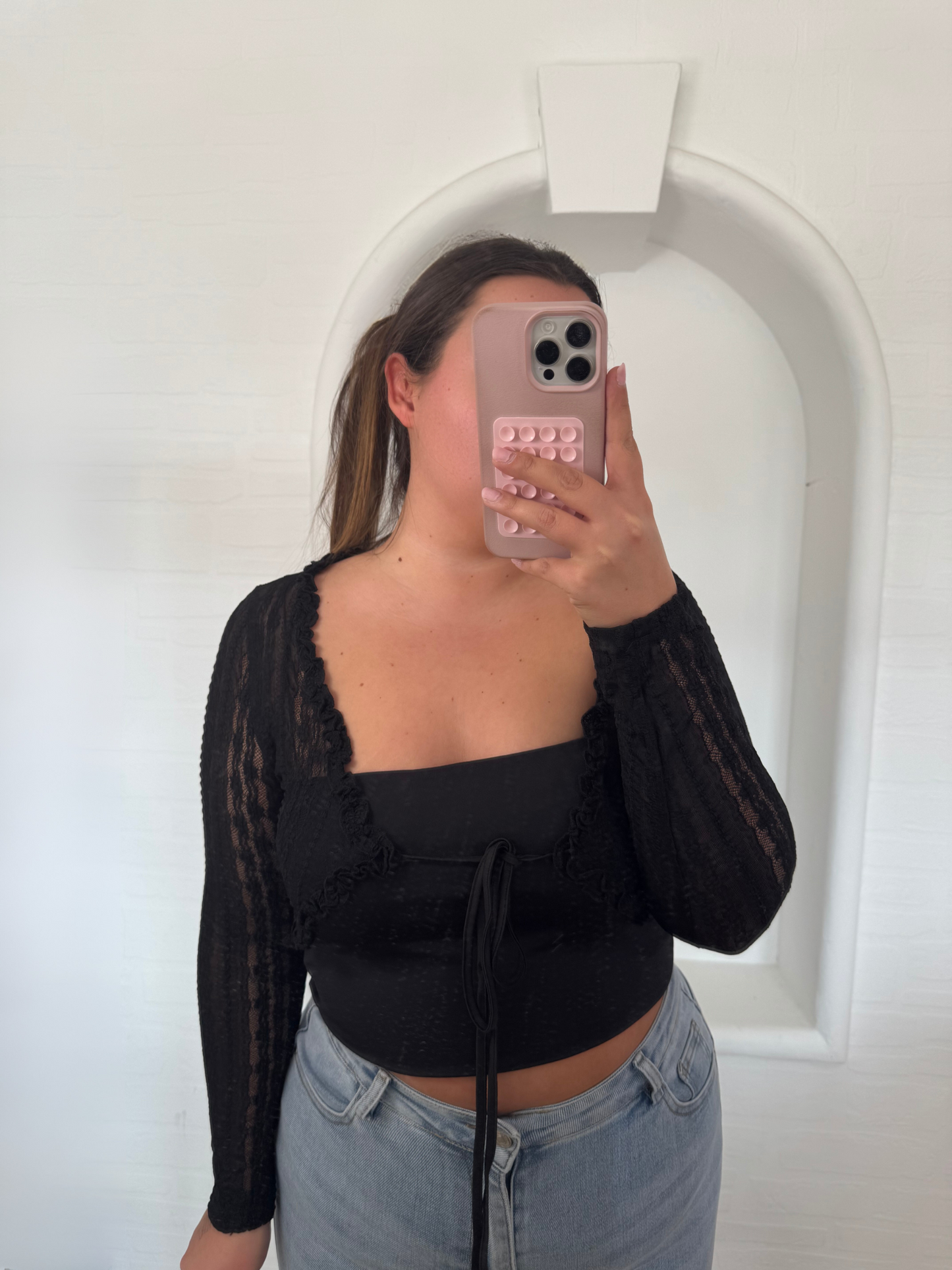 Spitzen Bolero schwarz