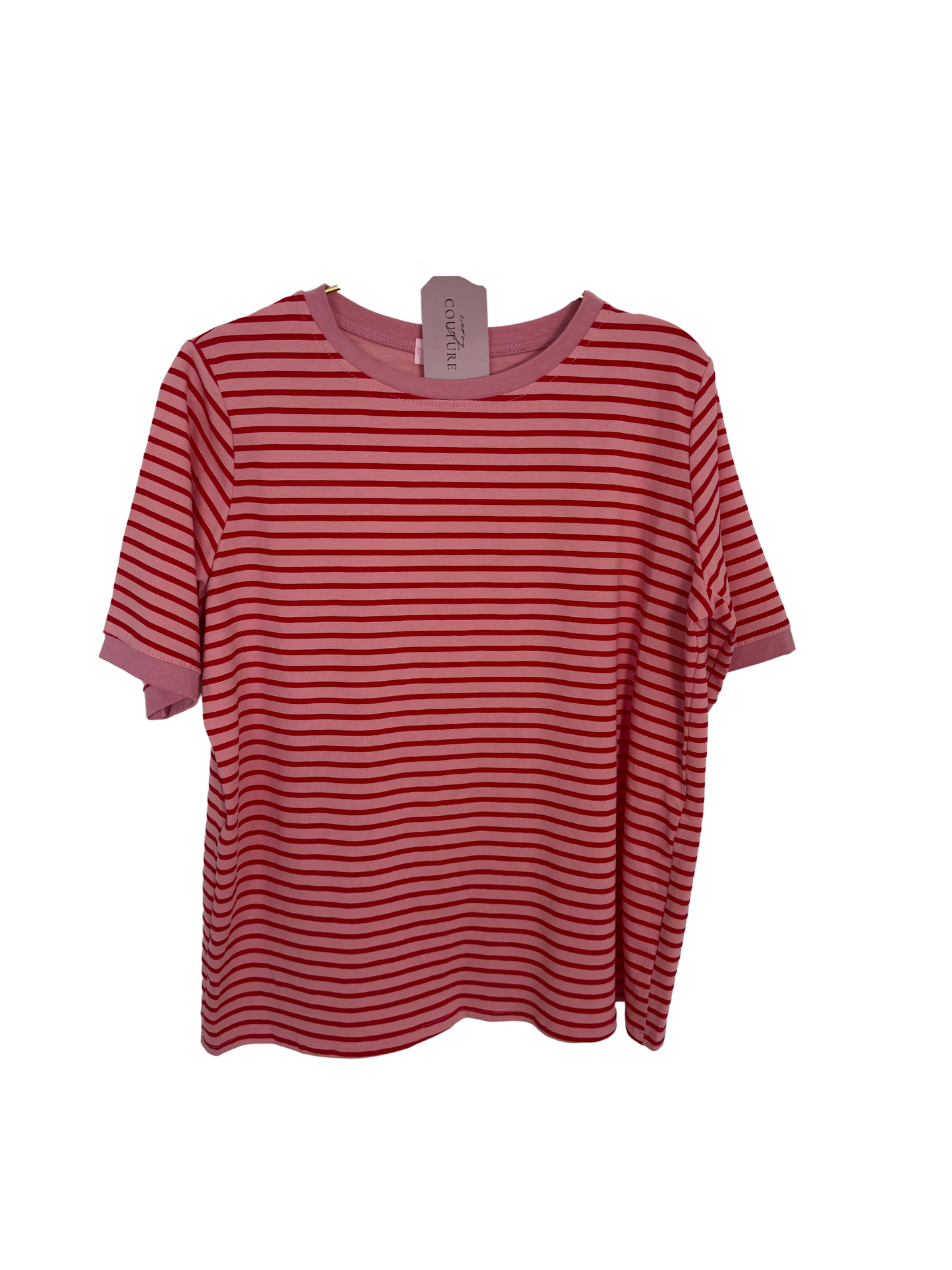 Tshirt rosa rot Streifen