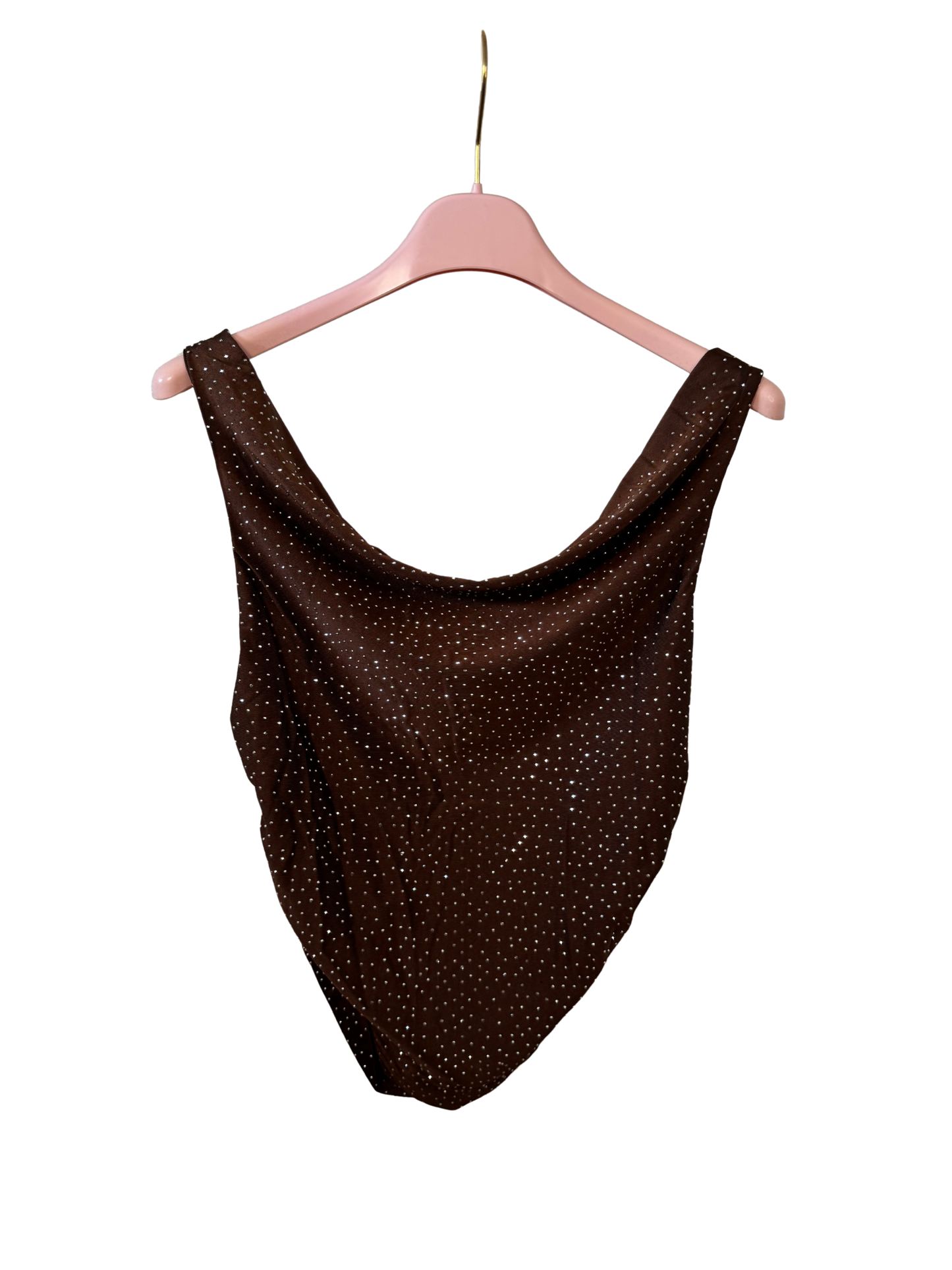 Top Glitzer braun