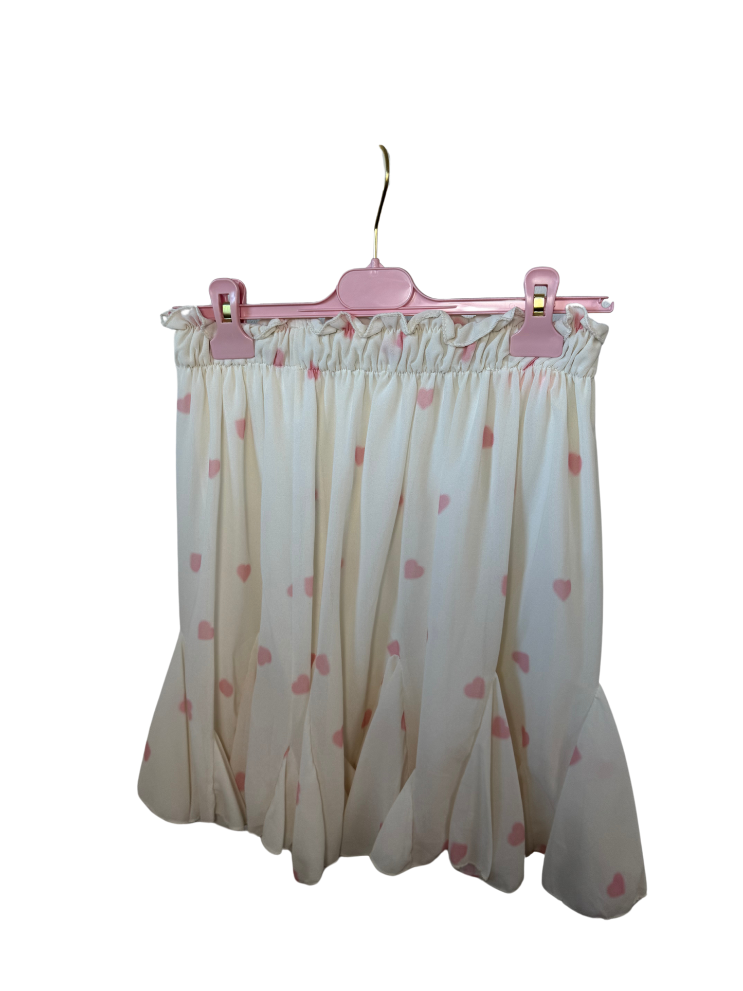 Rock mit Herzchen - rosa oder weiß