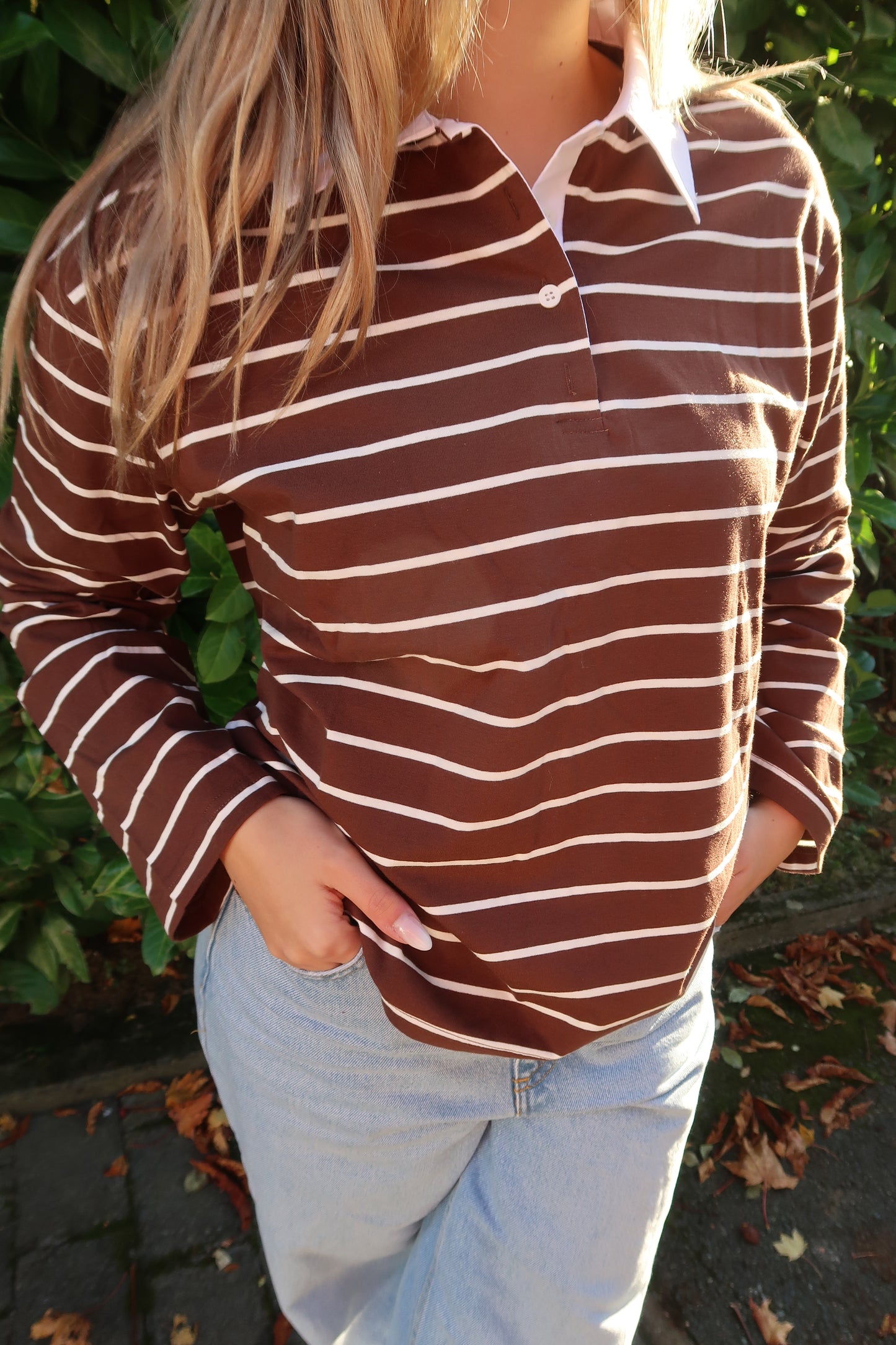 Shirt mit Kragen und Streifen