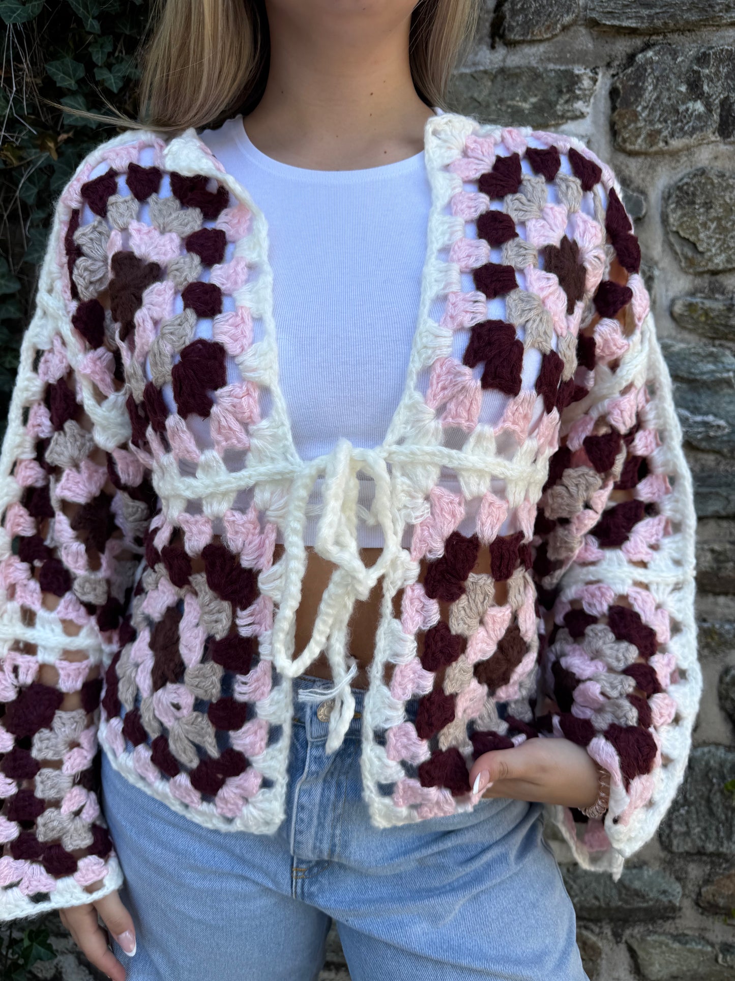 Strickjacke rose power