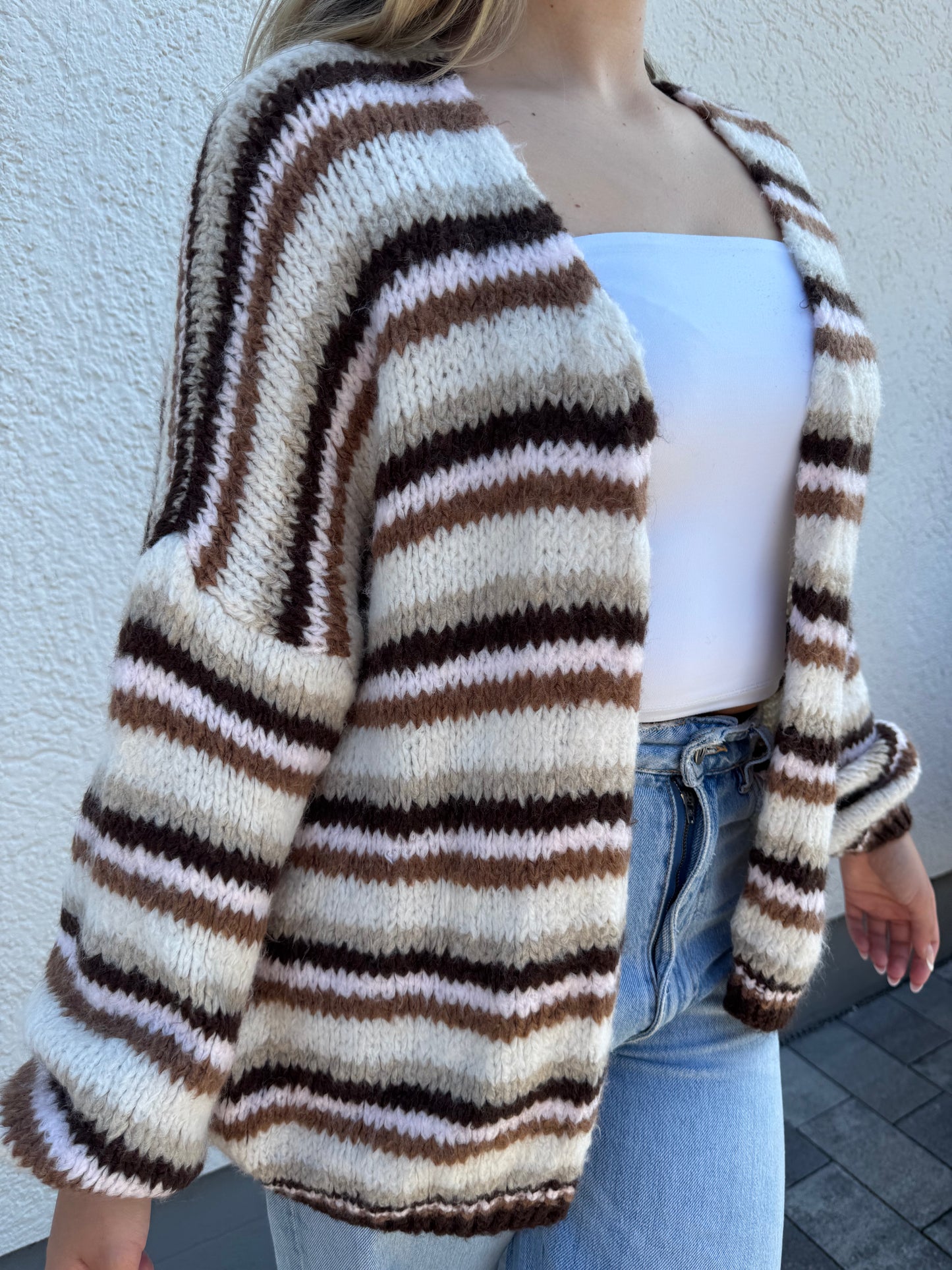 Strickjacke chestnut