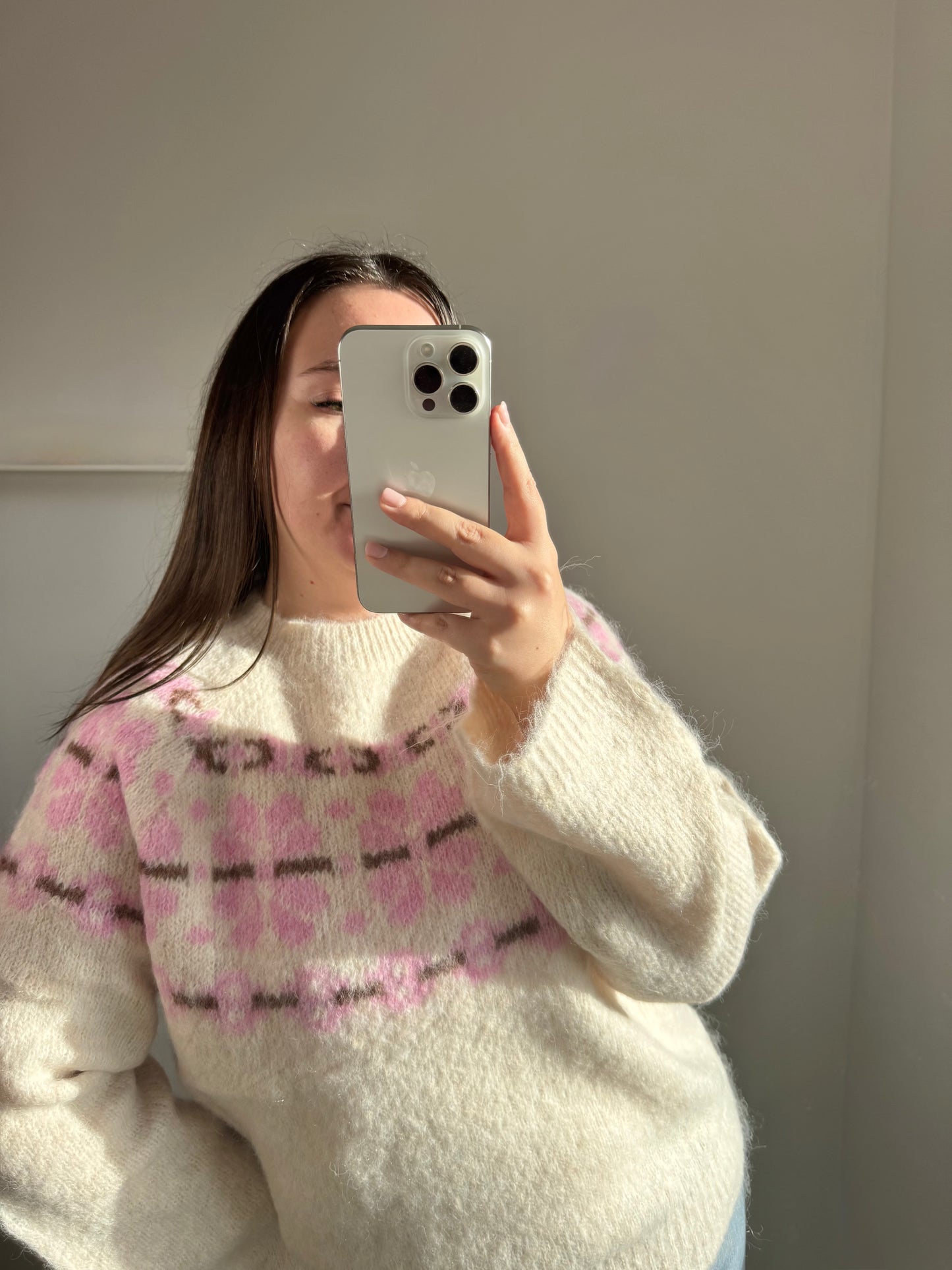 Strickpullover Cold Flower