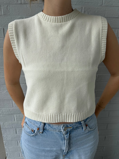Stricktop mit offenem Rücken