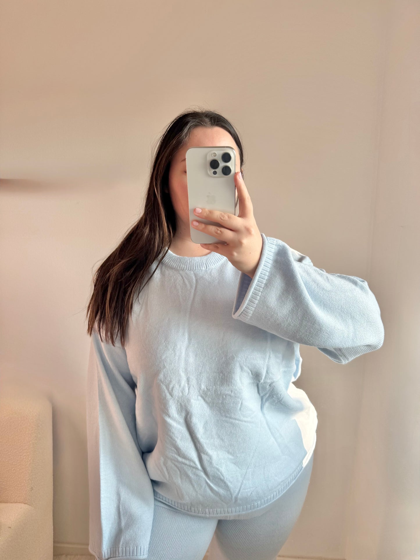 Lounge Hose hellblau