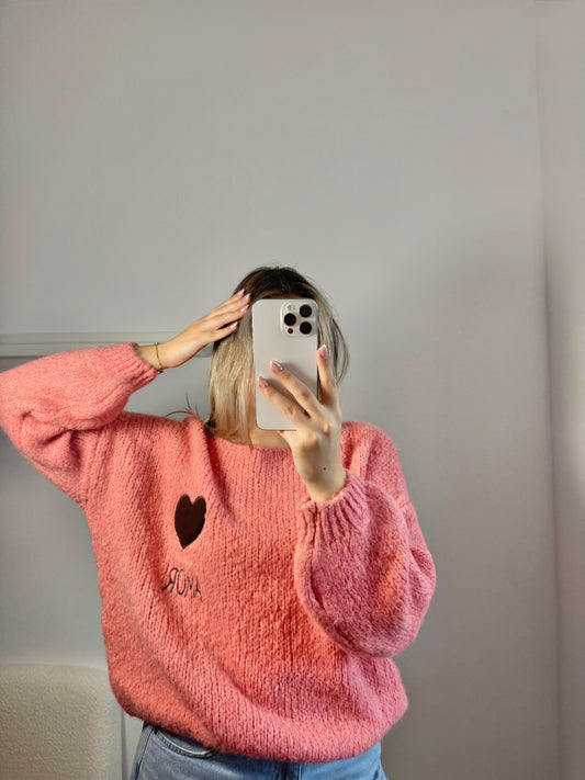 Pullover Amor peach