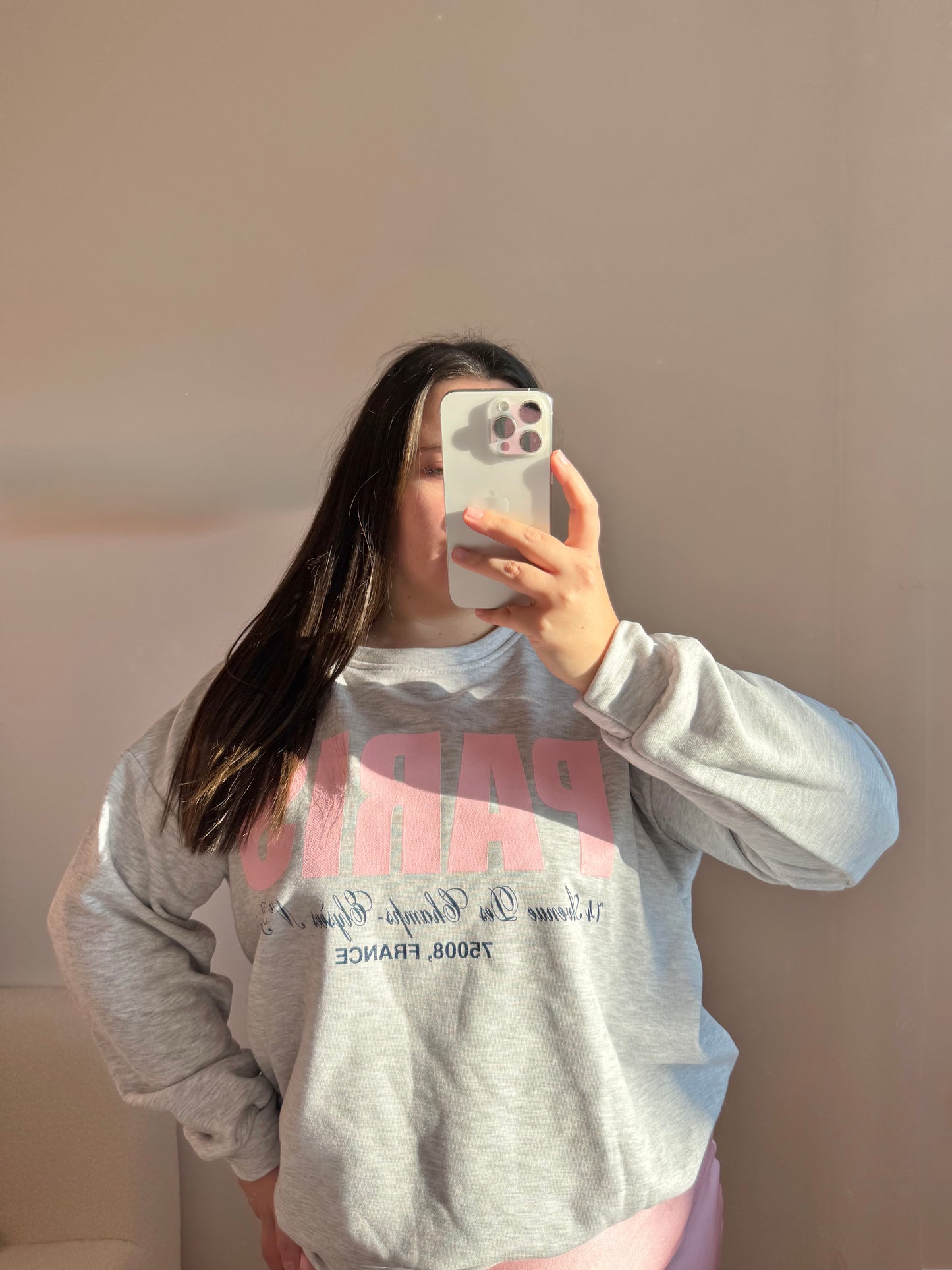 Sweatshirt Paris grau