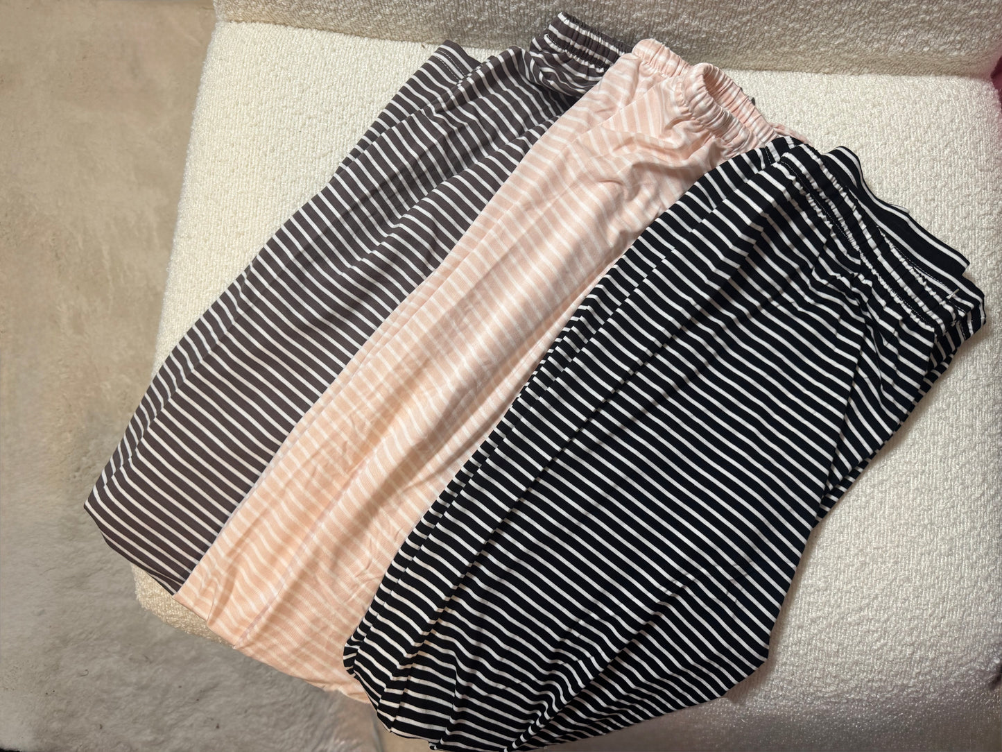 Weiche Streifen Hose verschiedene Farben