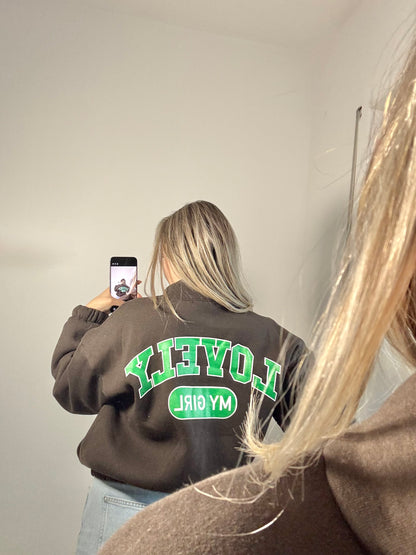 Sweatjacke Lovely braun