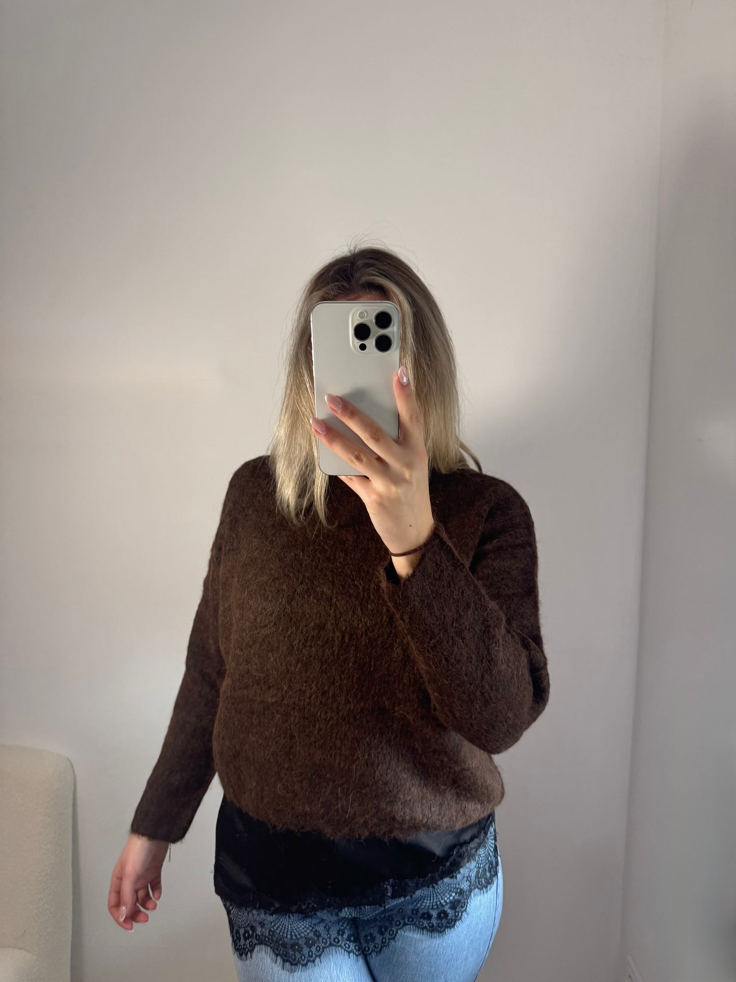 Unterziehrock Spitze schwarz