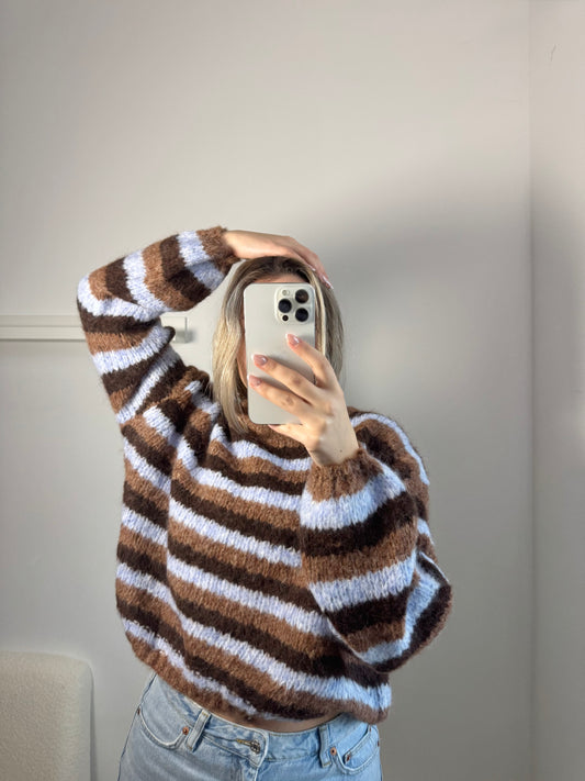 Strickpullover Dio blau