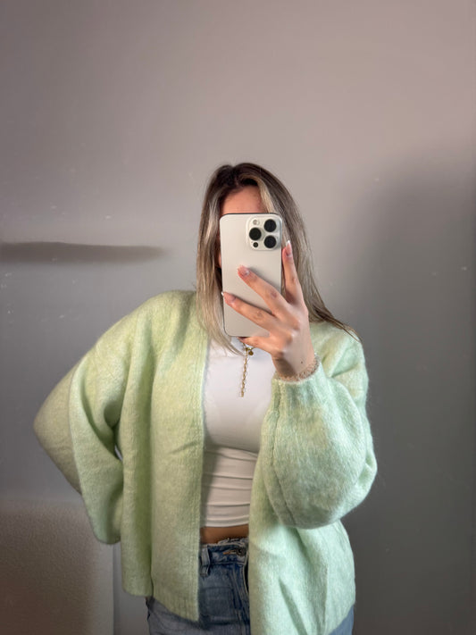 Strickjacke spring grün