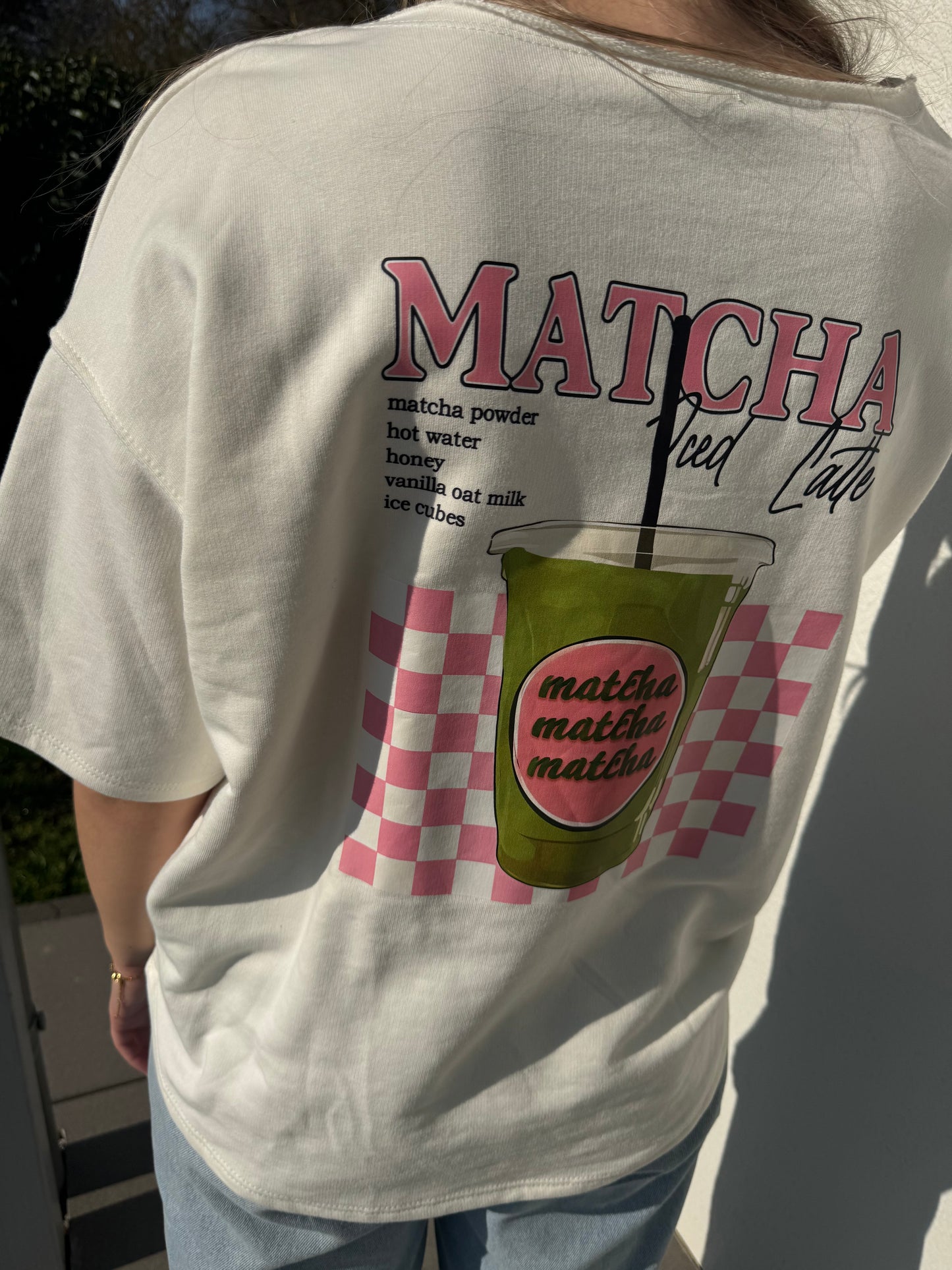 Shirt Matcha weiß