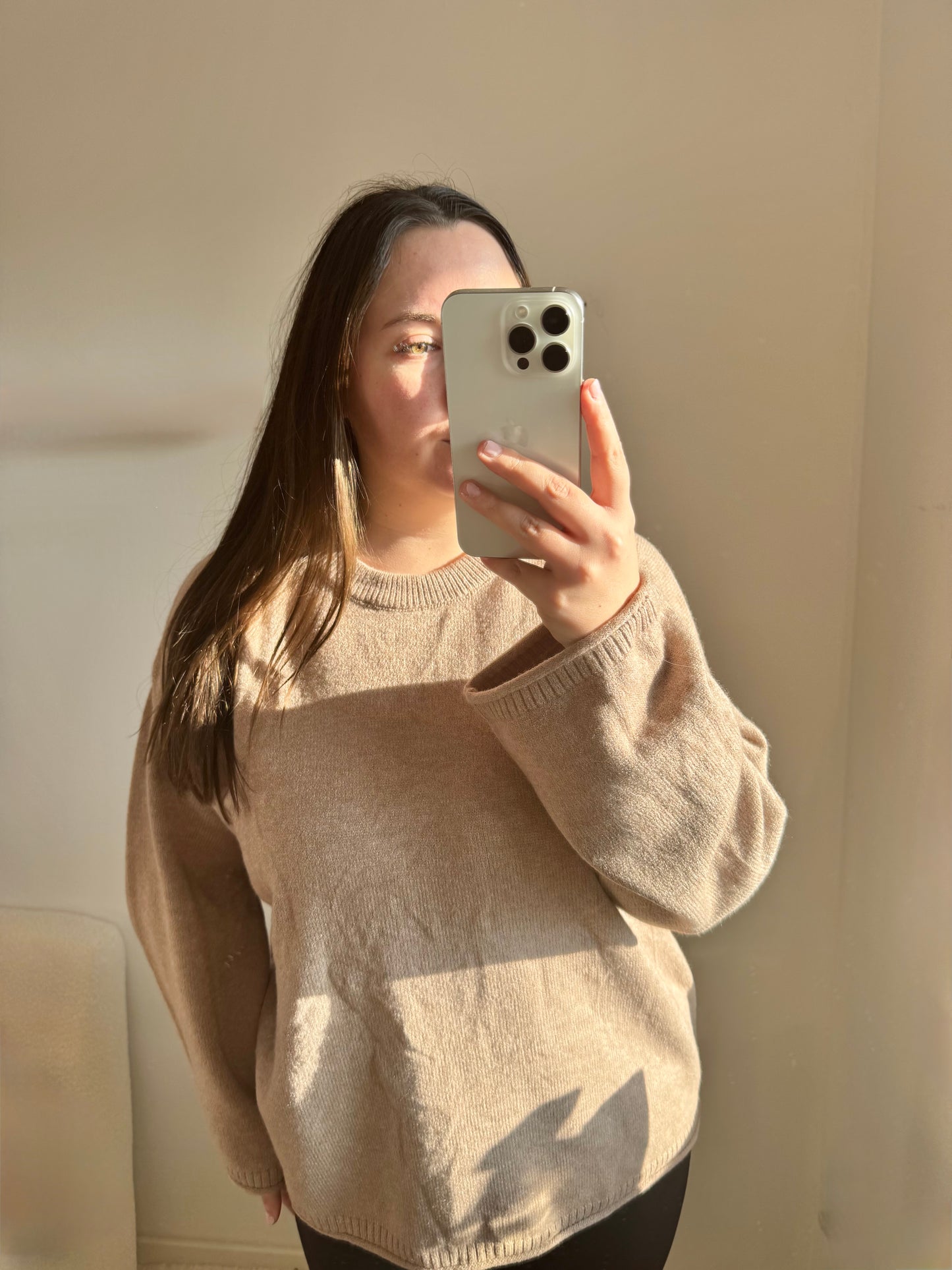 Lounge Pullover taupe