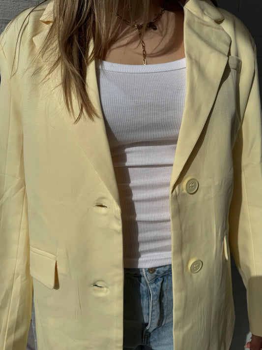 Blazer hellgelb