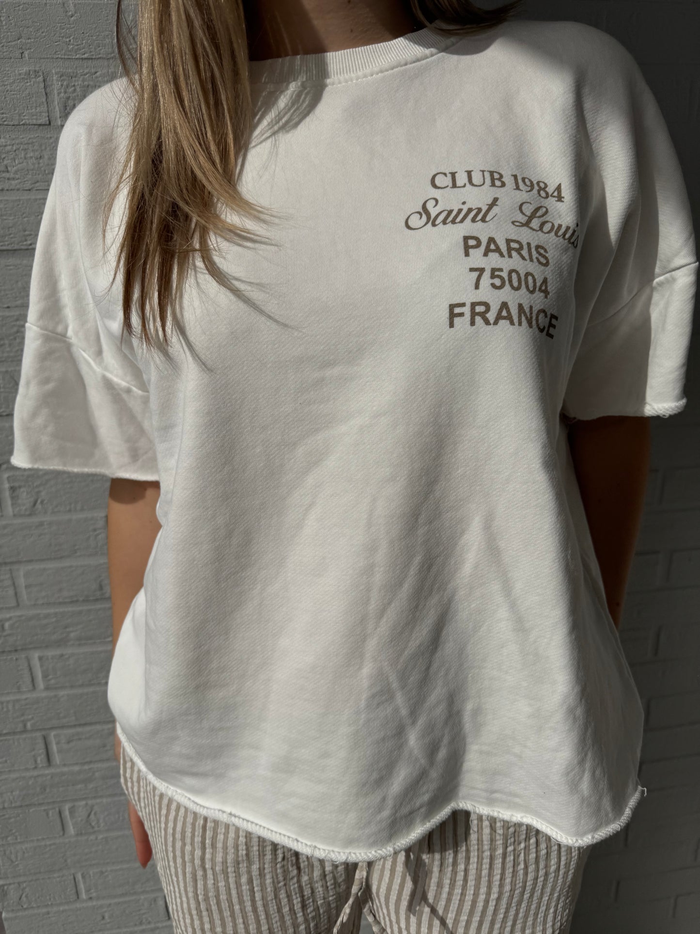 Shirt mit Print "Saint Louis"