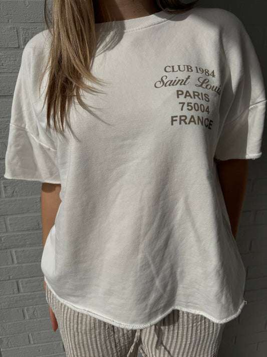 Shirt mit Print "Saint Louis"