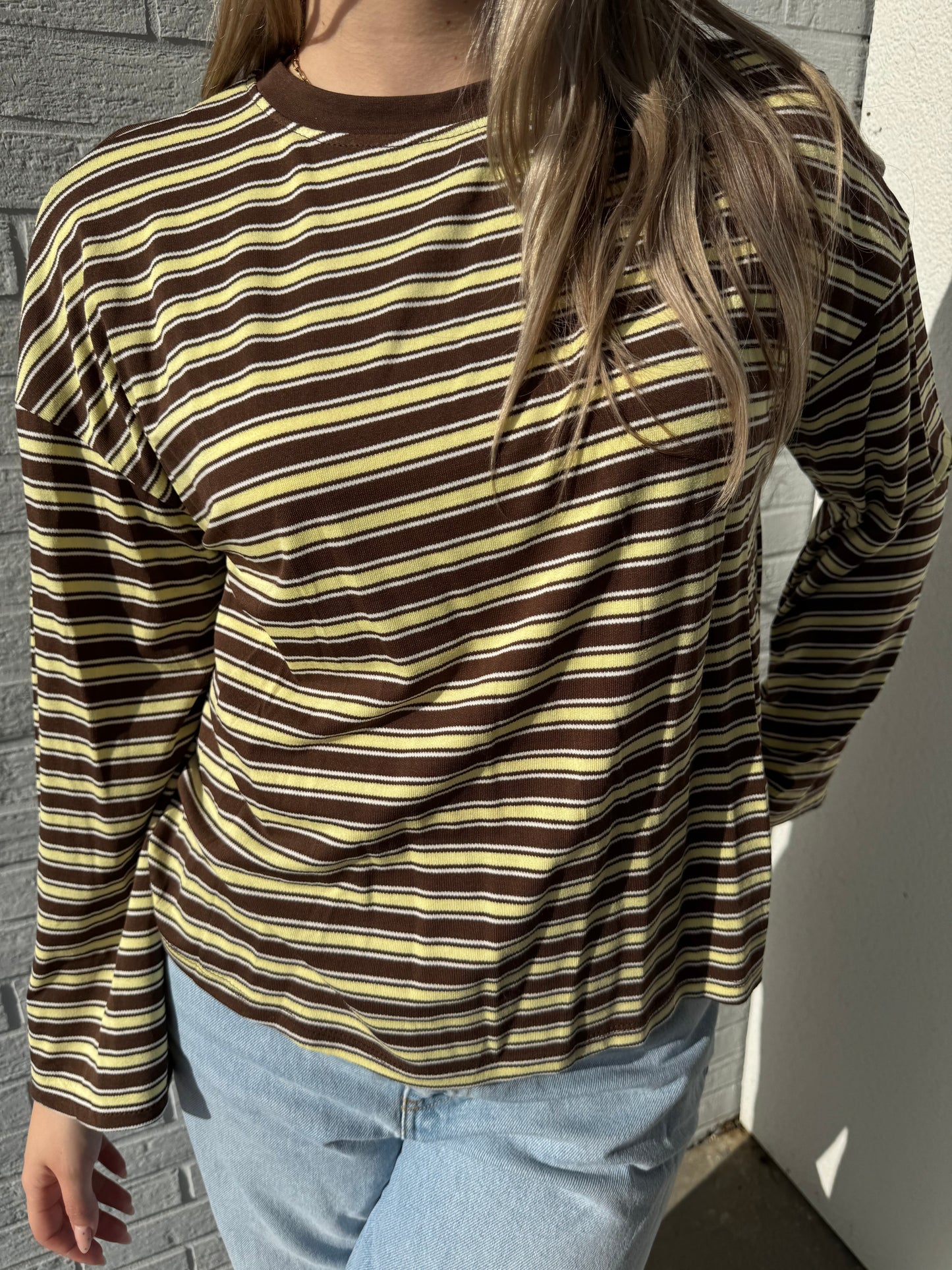 Shirt Lotta braun/gelb