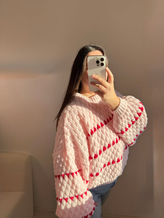 Pullover Sweetheart rosa