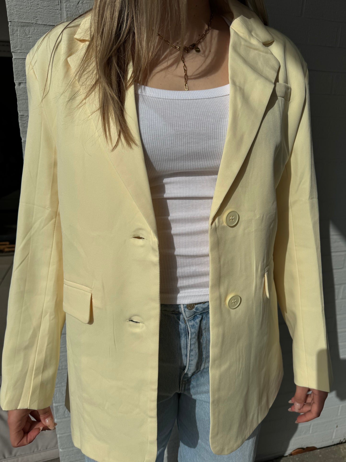 Blazer hellgelb