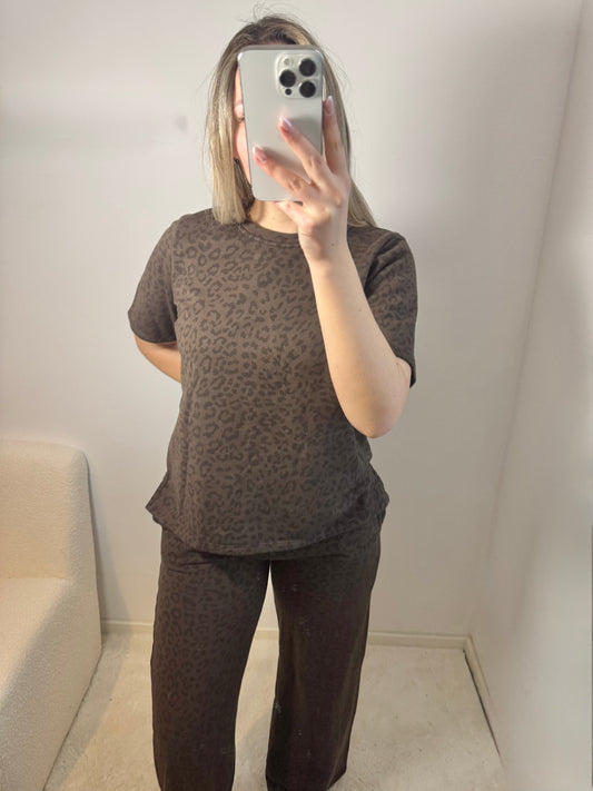 Leo Zweiteiler dunkelbraun