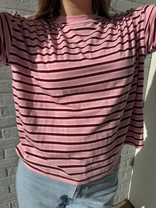 Shirt Lotta rosa/bordeaux