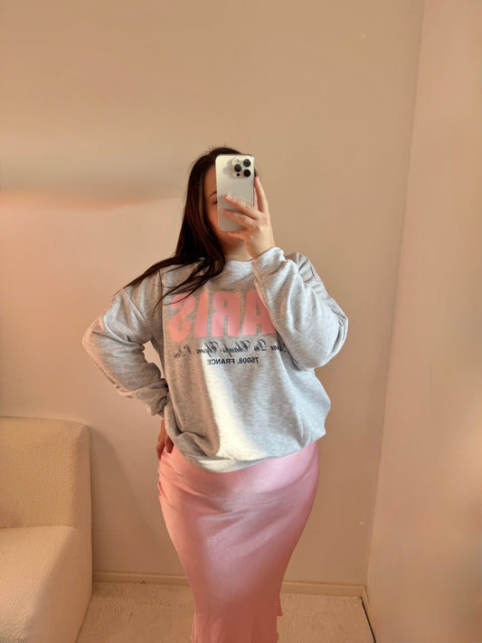 Satinrock mit Gummibund rosa