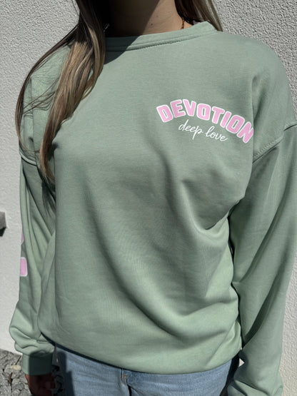 Sweatshirt "Devotion" mint