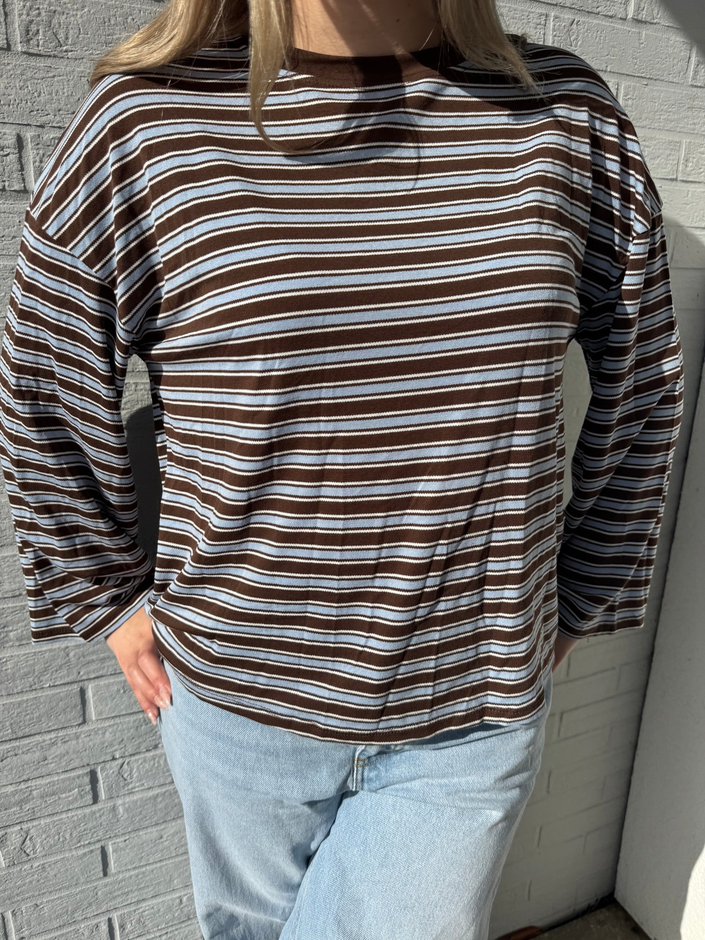 Shirt Lotta braun/blau