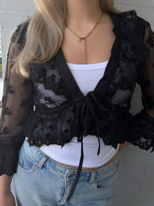 Bluse black elegance