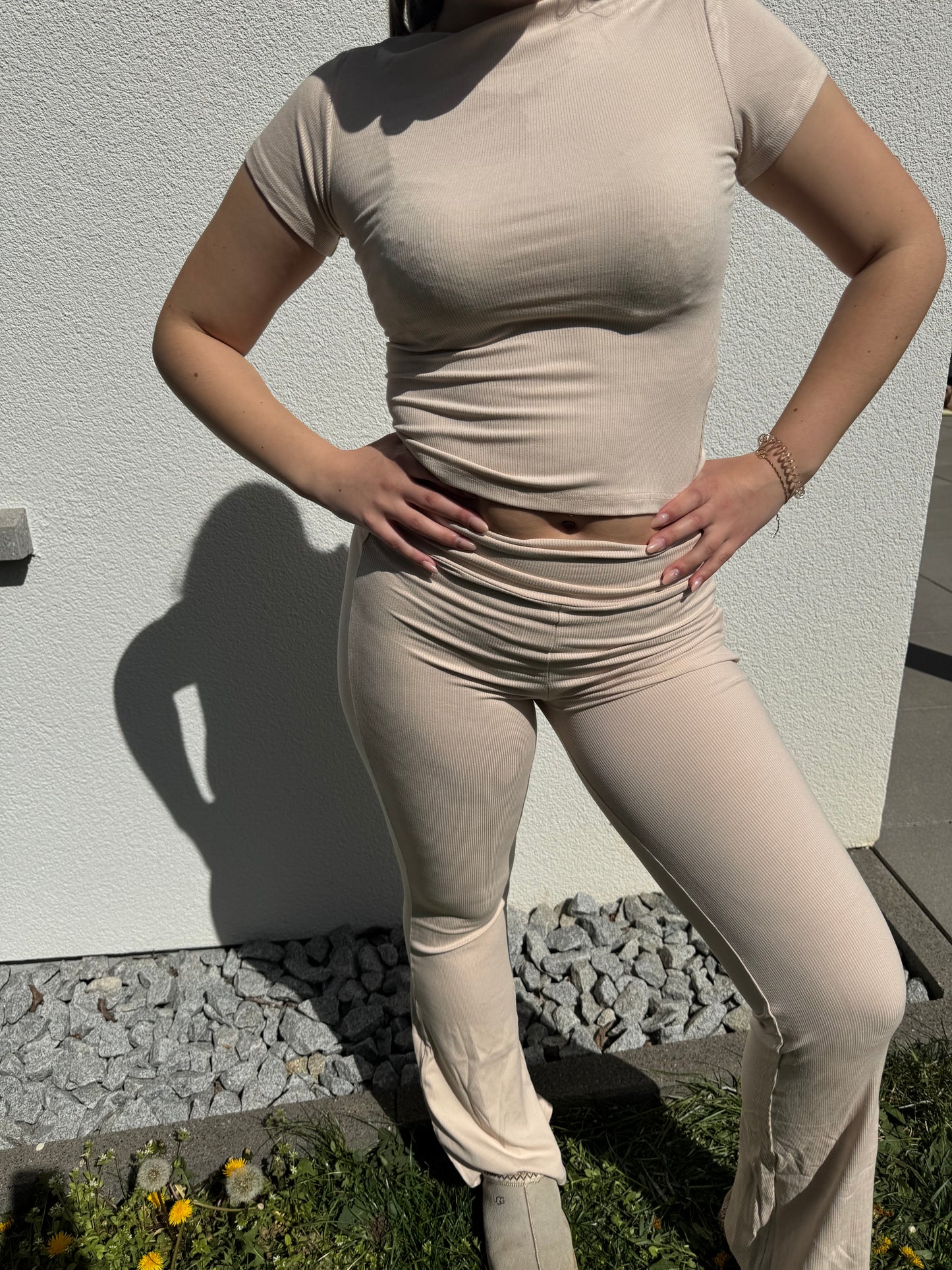 Ribbed Comfort Set beige