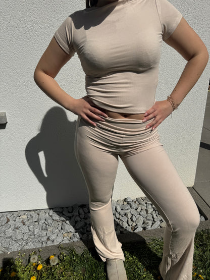 Ribbed Comfort Set beige
