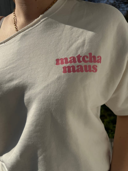 Shirt Matcha weiß