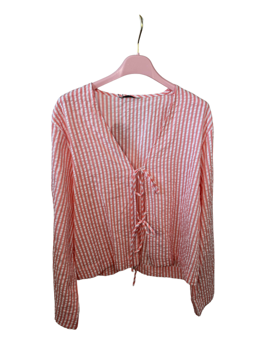 Bluse Schleifi rosa