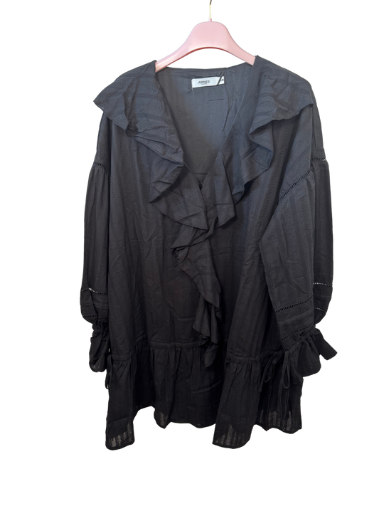 Longbluse schwarz