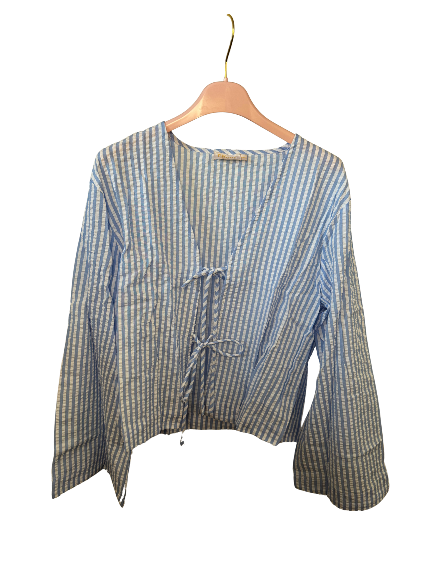 Bluse Schleifi blau